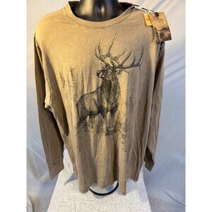 New North River Outfitters Long Sleeve T-Shirt Shirt Deer Hunting Buck Mens XL